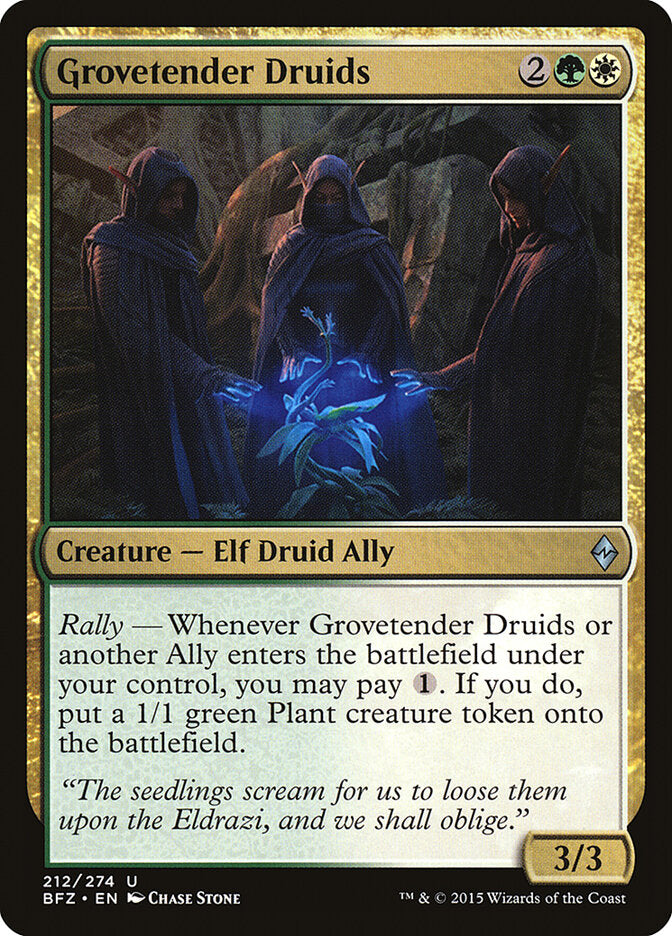 Grovetender Druids (212) - Battle for Zendikar (BFZ)
