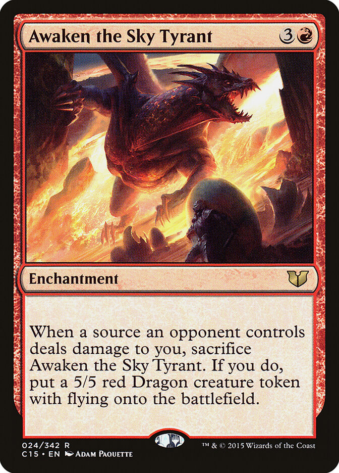 Awaken the Sky Tyrant (24) - Commander 2015 (C15)