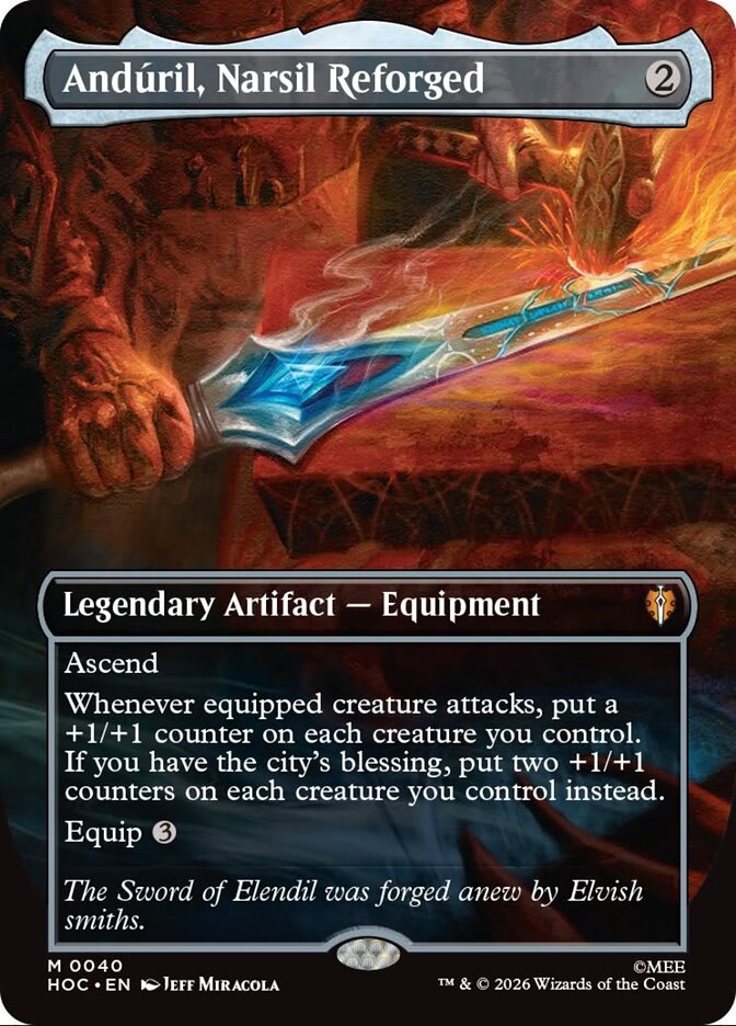 Andúril, Narsil Reforged (40) - The Hobbit Eternal (HOC)