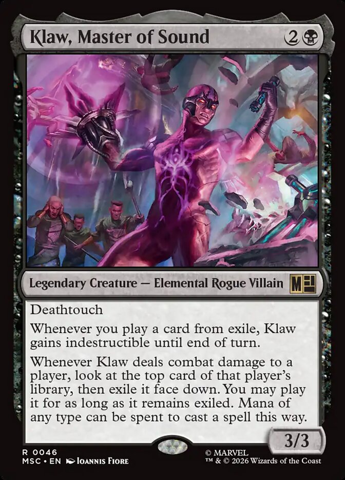 Klaw, Master of Sound (46) - Marvel Super Heroes Commander (MSC)