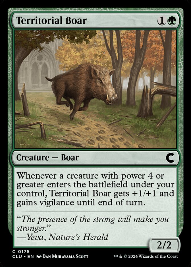 Territorial Boar (175) - Ravnica: Clue Edition (CLU)
