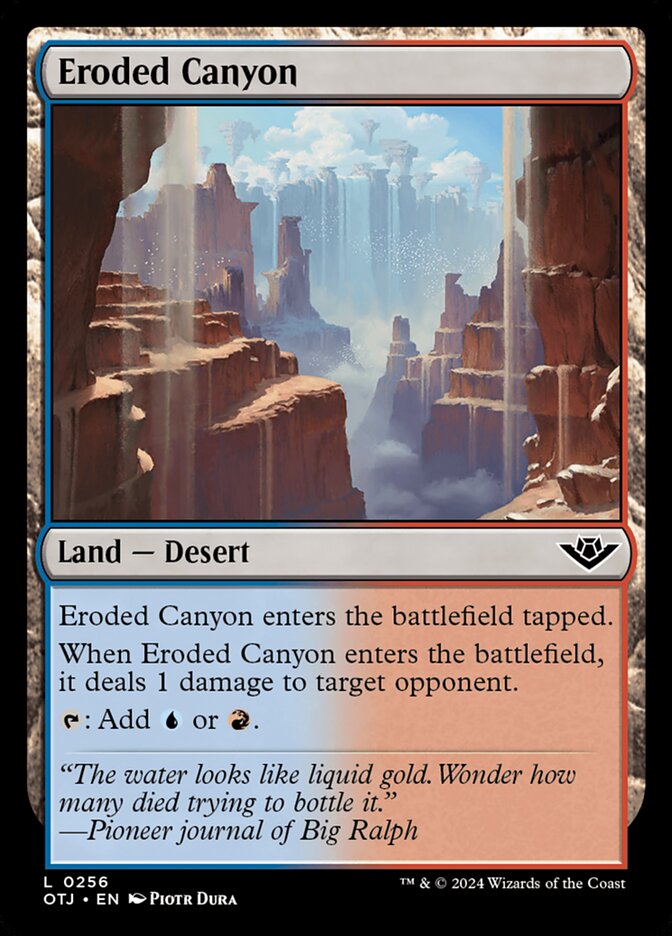 Eroded Canyon - [Foil] Outlaws of Thunder Junction (OTJ)