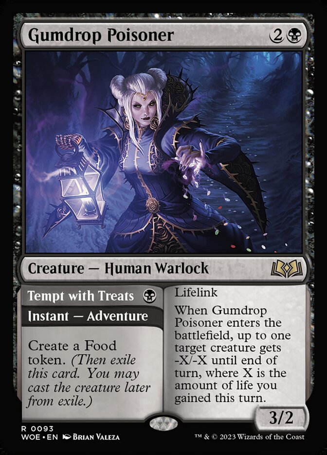Gumdrop Poisoner // Tempt with Treats (93) - Wilds of Eldraine (WOE)