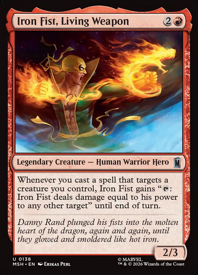 Iron Fist, Living Weapon (138) - Marvel Super Heroes (MSH)