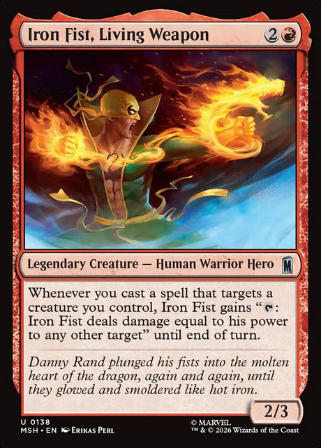 Iron Fist, Living Weapon (138) - Marvel Super Heroes (MSH)