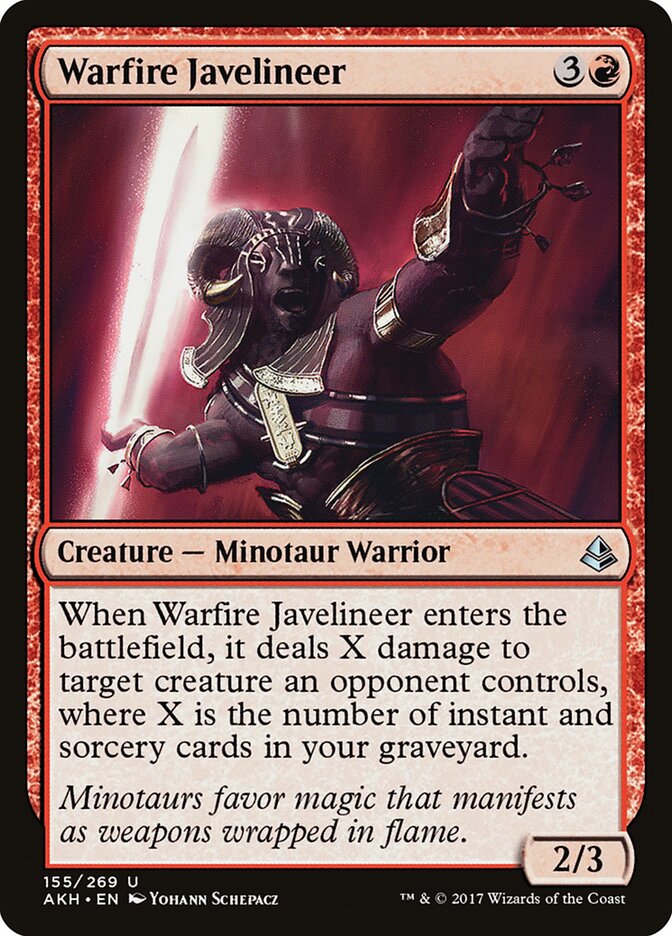 Warfire Javelineer (155) - Amonkhet (AKH)