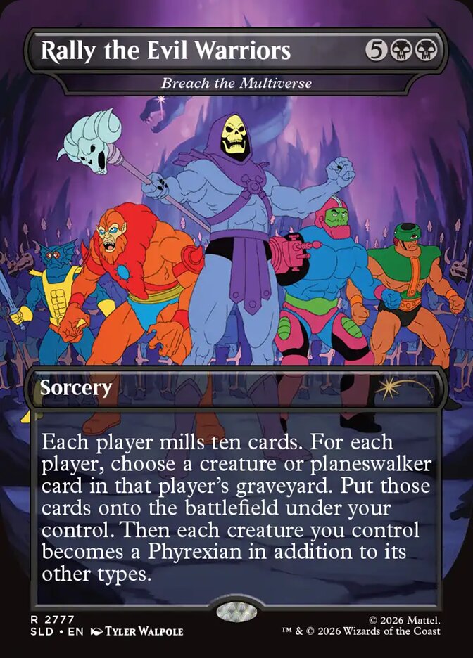Rally the Evil Warriors - Breach the Multiverse (2777) - Secret Lair Drop (SLD)