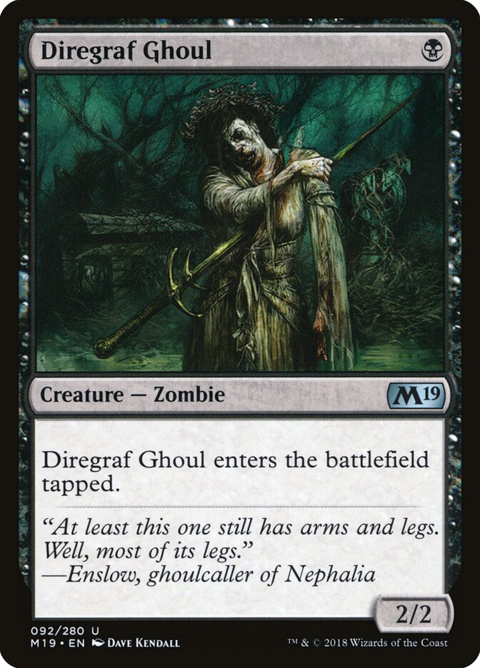 Diregraf Ghoul (92) - Core Set 2019 (M19)