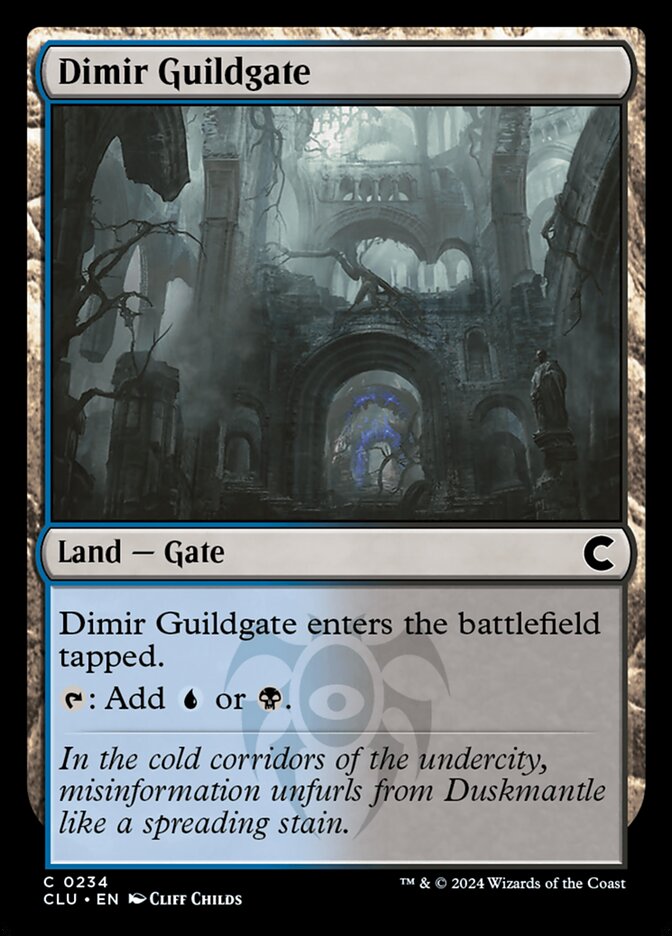 Dimir Guildgate (234) - Ravnica: Clue Edition (CLU)