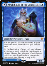 Alrund, God of the Cosmos // Hakka, Whispering Raven (40) - Kaldheim (KHM)
