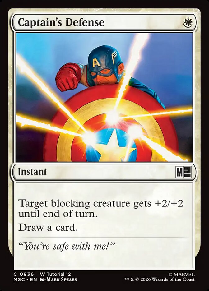 Captain's Defense (836) - Marvel Super Heroes Commander (MSC)