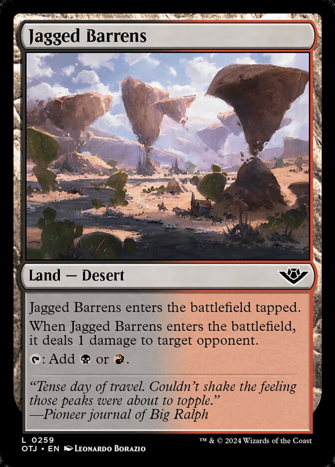 Jagged Barrens - Outlaws of Thunder Junction (OTJ)