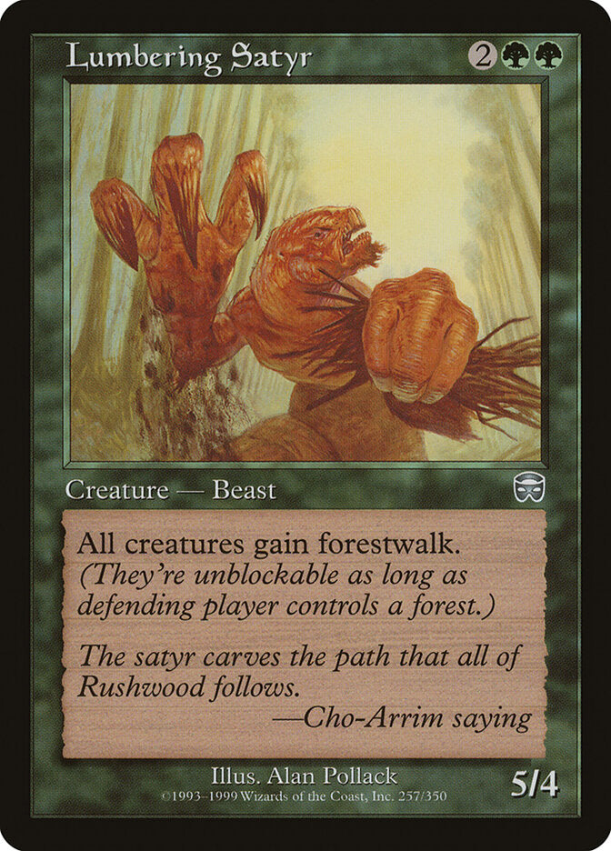 Lumbering Satyr (257) - Mercadian Masques (MMQ)