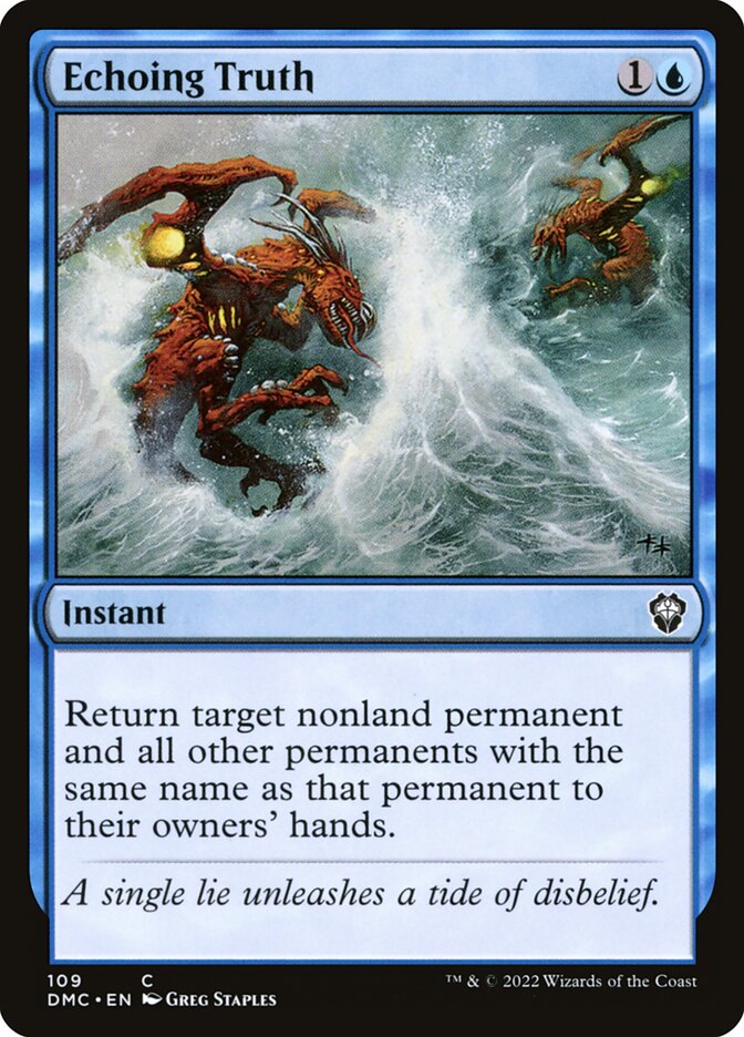 Echoing Truth (109) - Dominaria United Commander (DMC)