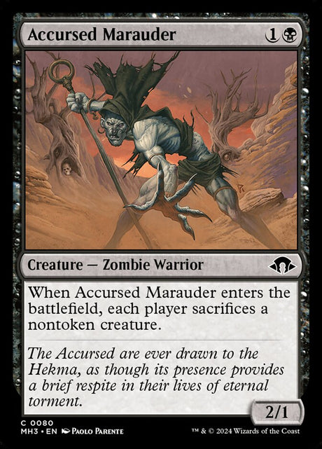 Accursed Marauder (80) - Modern Horizons 3 (MH3)