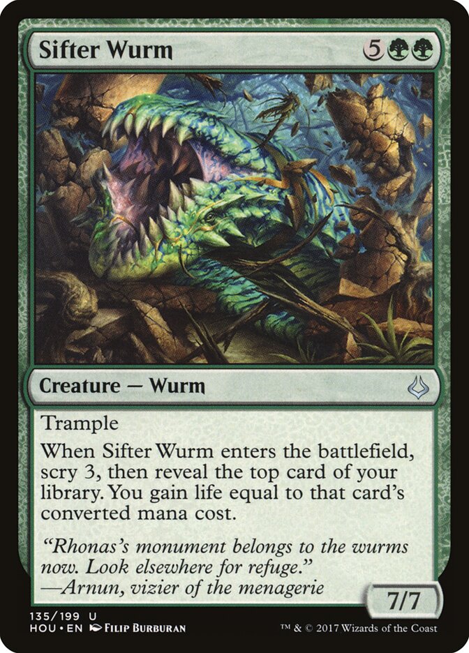 Sifter Wurm (135) - Hour of Devastation (HOU)