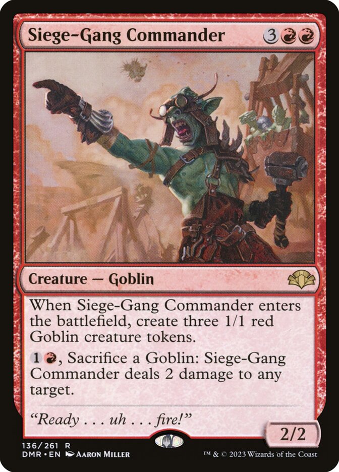 Siege-Gang Commander (136) - Dominaria Remastered (DMR)
