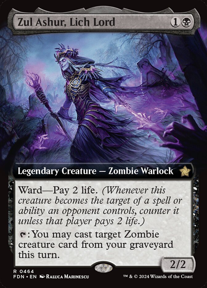 Zul Ashur, Lich Lord - [Extended Art] Foundations (FDN)