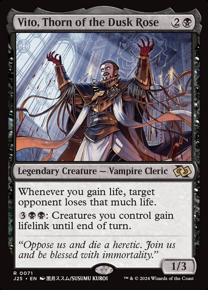 Vito, Thorn of the Dusk Rose (71) - Foundations Jumpstart (J25)