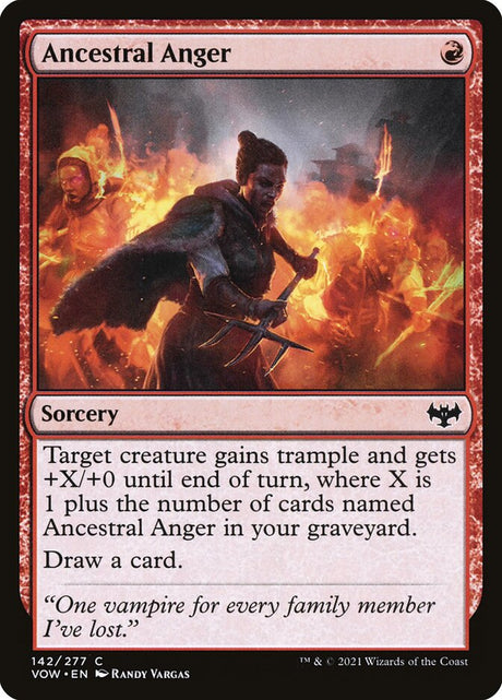 Ancestral Anger (142) - Innistrad: Crimson Vow (VOW)