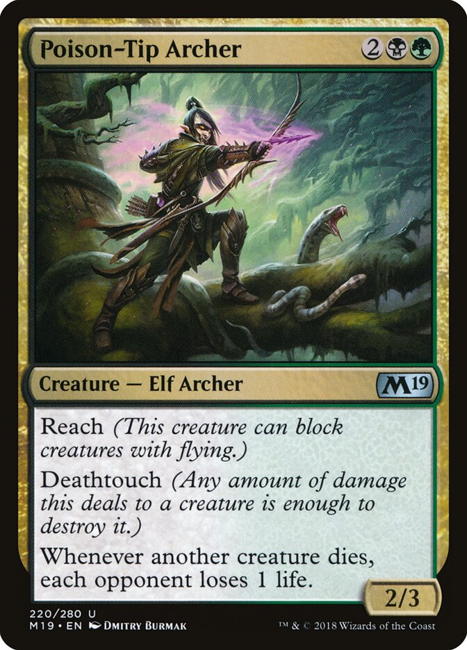 Poison-Tip Archer (220) - Core Set 2019 (M19)