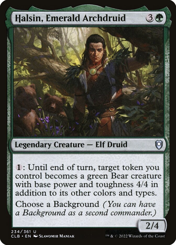 Halsin, Emerald Archdruid (234) - Commander Legends: Battle for Baldur's Gate (CLB)
