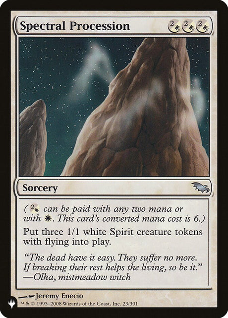 Spectral Procession (SHM-23) - The List (PLST)