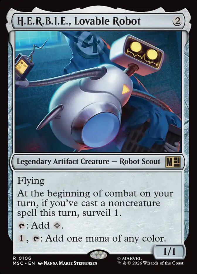 H.E.R.B.I.E., Lovable Robot (106) - Marvel Super Heroes Commander (MSC)