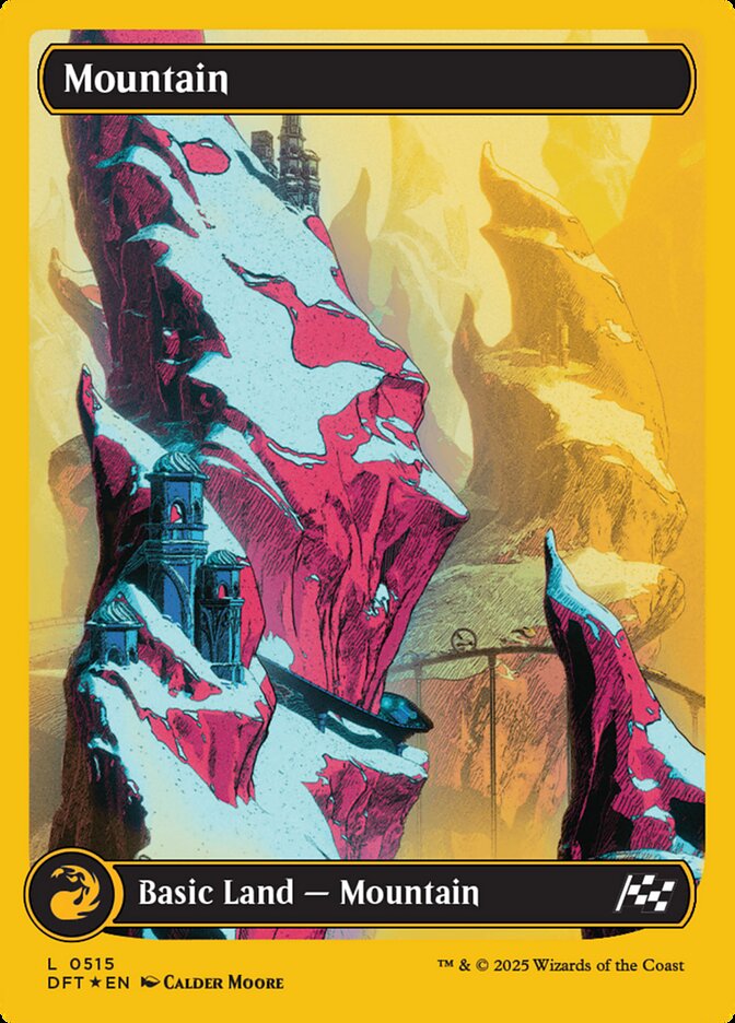 Mountain (515) - [First Place Foil, Full Art] Aetherdrift (DFT)