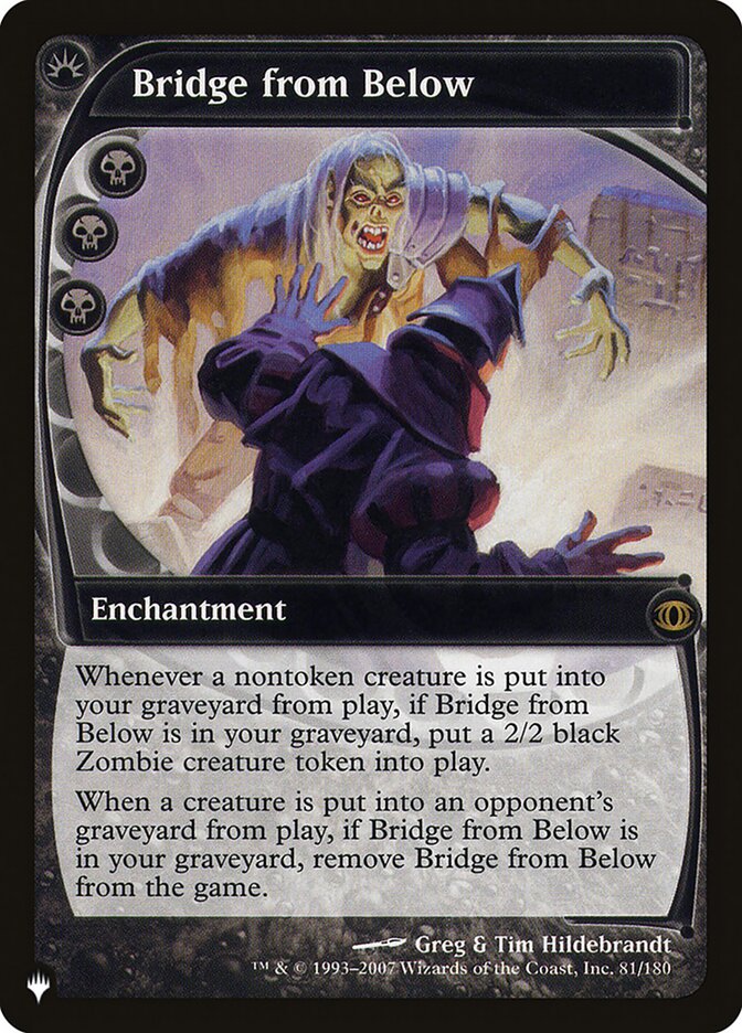 Bridge from Below (FUT-81) - The List (PLST)