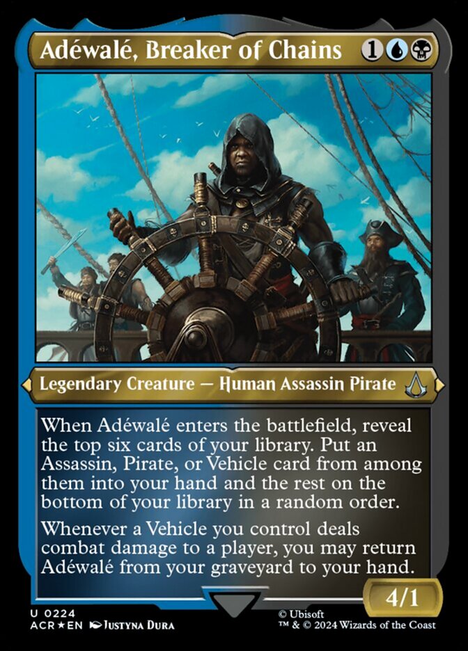 Adéwalé, Breaker of Chains - [Etched Foil] Assassin's Creed (ACR)