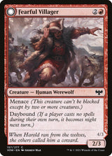 Fearful Villager // Fearsome Werewolf (157) - Innistrad: Crimson Vow (VOW)