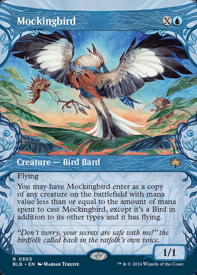 Mockingbird - [Foil, Showcase] Bloomburrow (BLB)