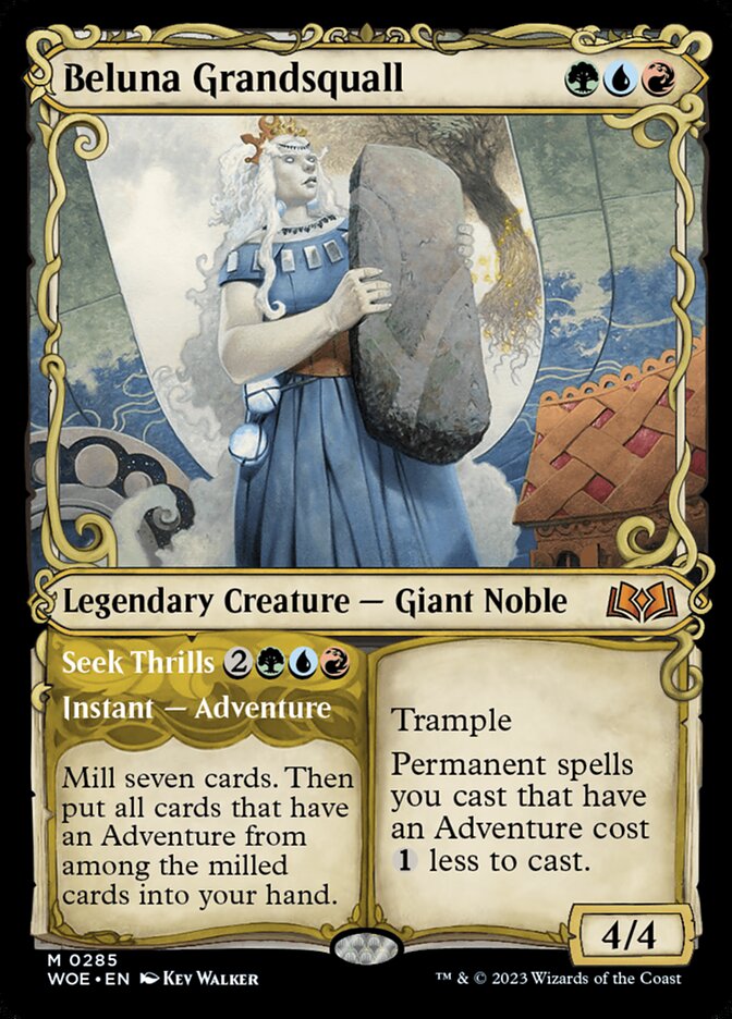 Beluna Grandsquall // Seek Thrills (285) - Wilds of Eldraine (WOE)