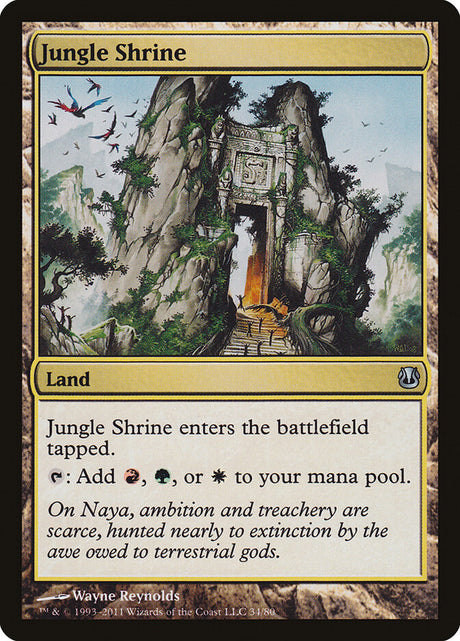 Jungle Shrine (34) - Duel Decks: Ajani vs. Nicol Bolas (DDH)