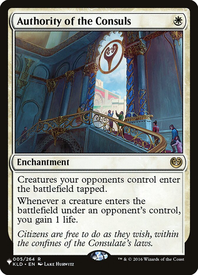Authority of the Consuls (KLD-5) - The List (PLST)