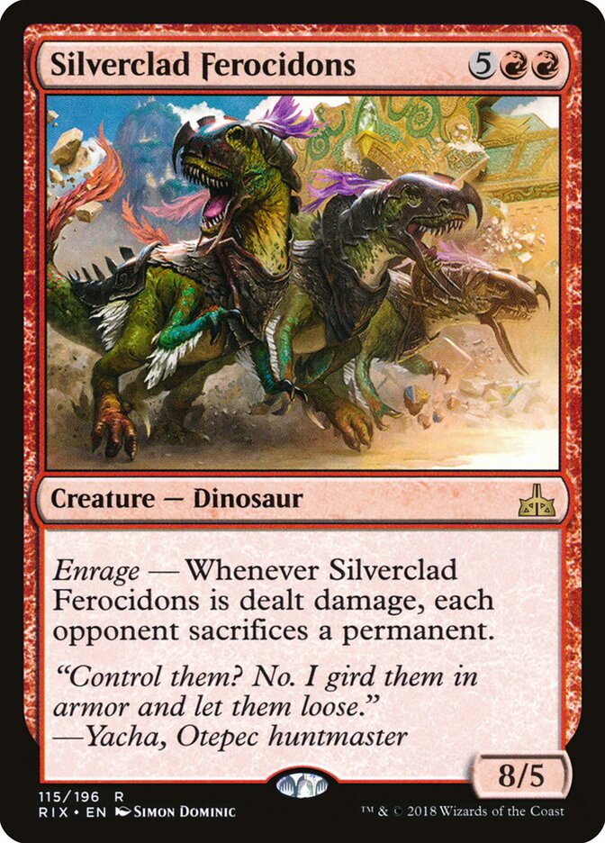 Silverclad Ferocidons (115) - Rivals of Ixalan (RIX)