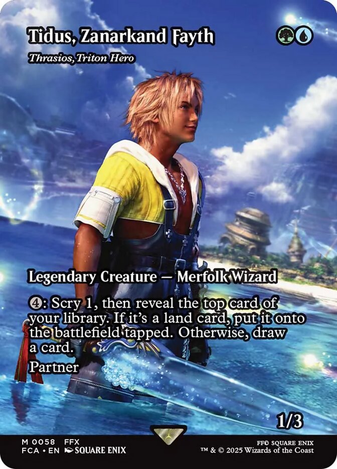 Tidus, Zanarkand Fayth - Thrasios, Triton Hero (58) - [Borderless] Final Fantasy: Through the Ages (FCA)