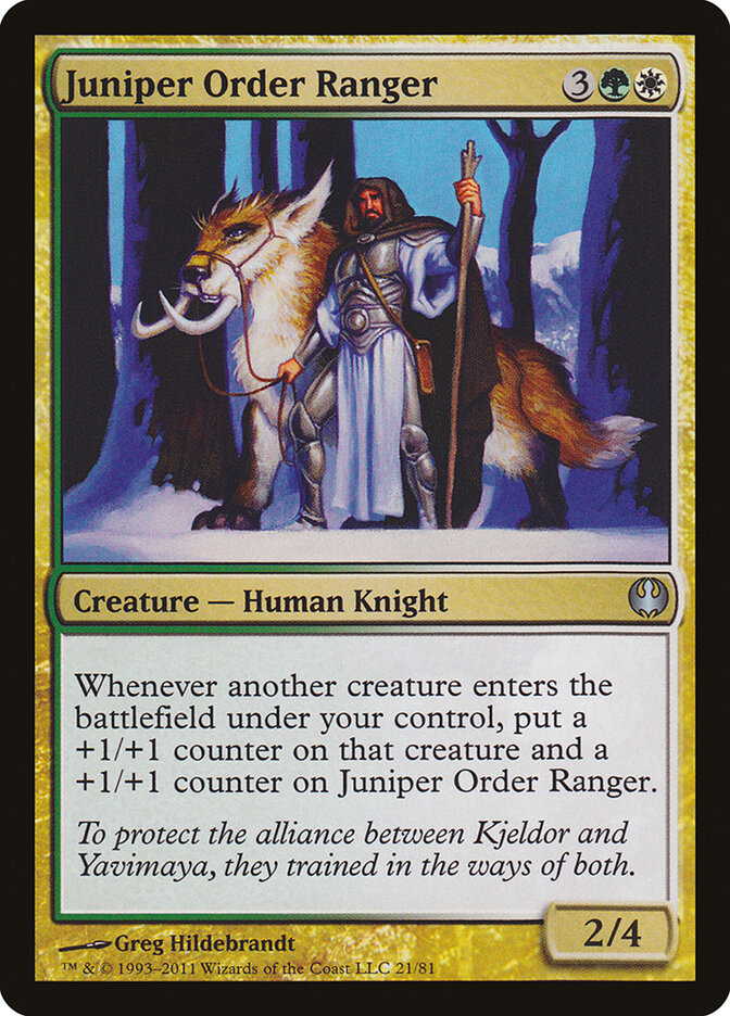Juniper Order Ranger (21) - Duel Decks: Knights vs. Dragons (DDG)