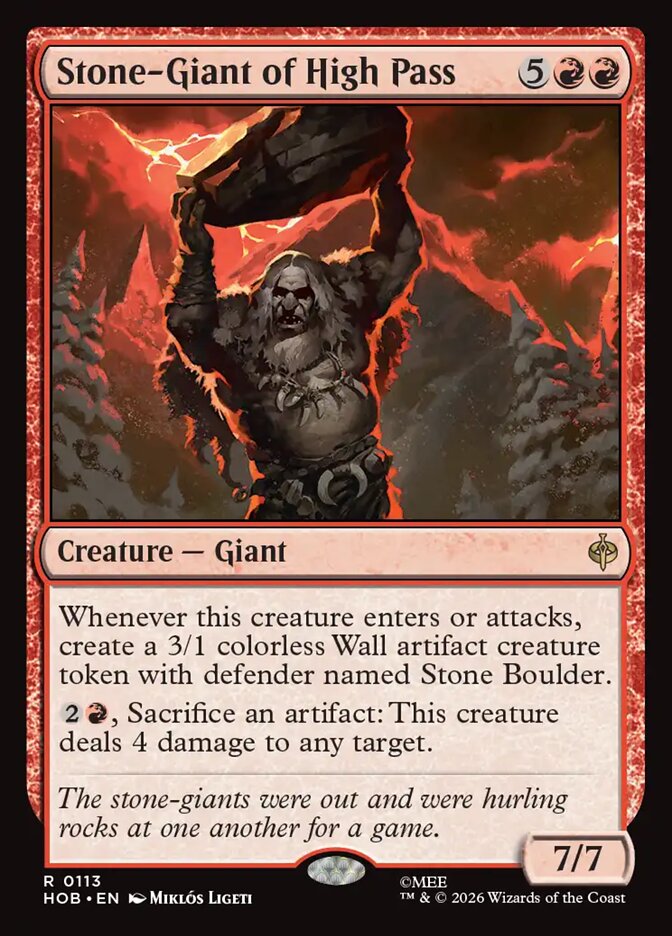 Stone-Giant of High Pass (113) - The Hobbit (HOB)