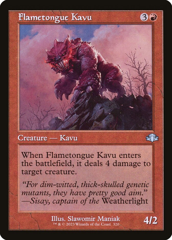 Flametongue Kavu (320) - Dominaria Remastered (DMR)
