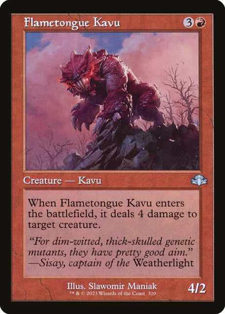 Flametongue Kavu (320) - Dominaria Remastered (DMR)