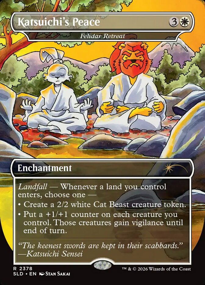 Katsuichi's Peace - Felidar Retreat (2378) - Secret Lair Drop (SLD)