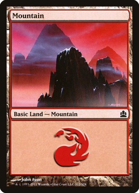 Mountain (312) - Commander 2011 (CMD)