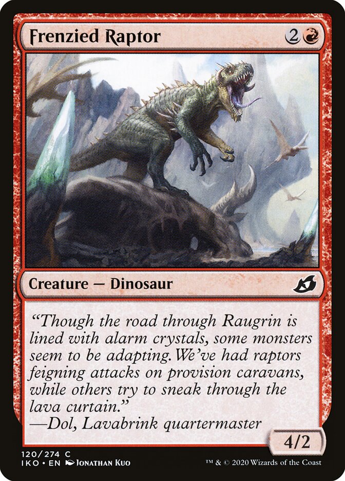 Frenzied Raptor (120) - Ikoria: Lair of Behemoths (IKO)
