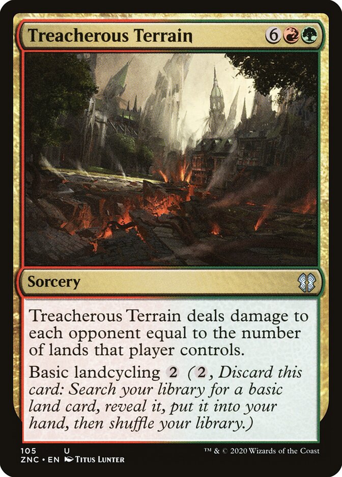 Treacherous Terrain (105) - Zendikar Rising Commander (ZNC)