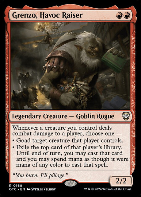 Grenzo, Havoc Raiser (168) - Outlaws of Thunder Junction Commander (OTC)