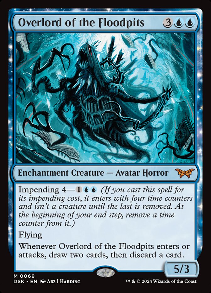 Overlord of the Floodpits - [Foil] Duskmourn: House of Horror (DSK)