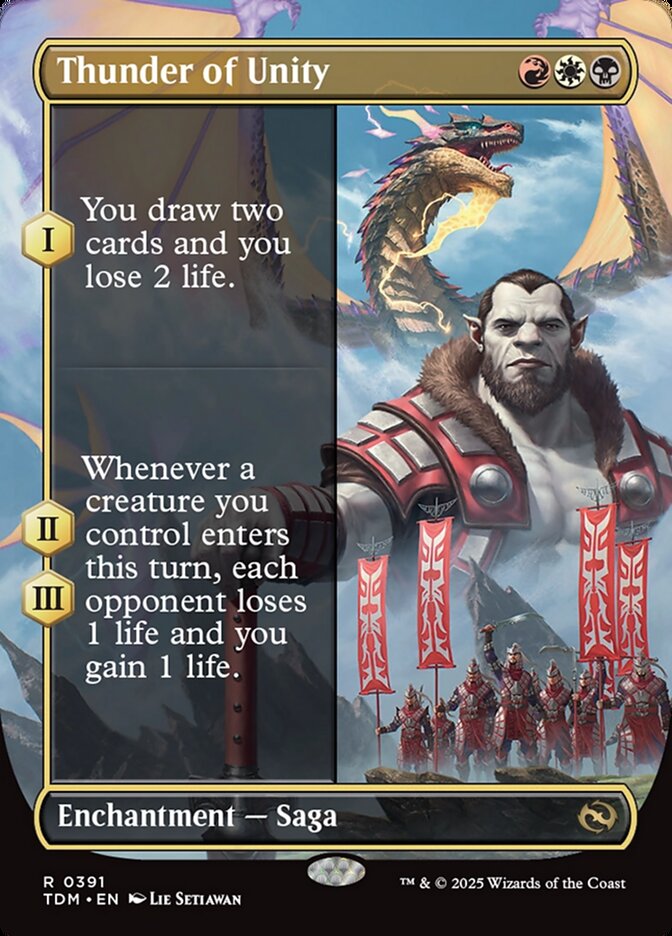 Thunder of Unity (391) - [Borderless] Tarkir: Dragonstorm (TDM)