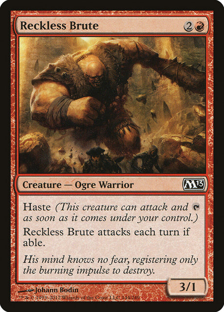 Reckless Brute (144) - Magic 2013 (M13)